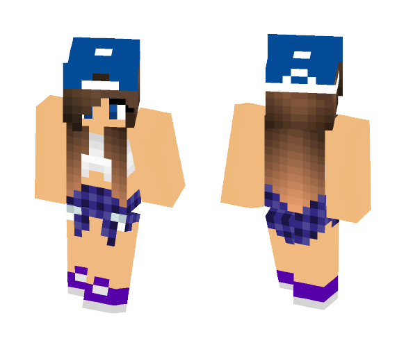 Brunette Casual - Female Minecraft Skins - image 1