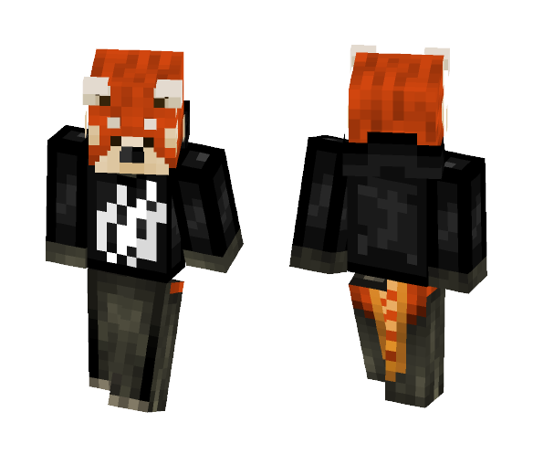 Red Panda w/ a Prestonplayz hoodie - Interchangeable Minecraft Skins - image 1