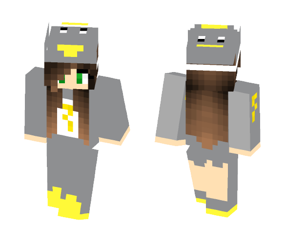 TemPestRocket with a penguin onesie - Female Minecraft Skins - image 1