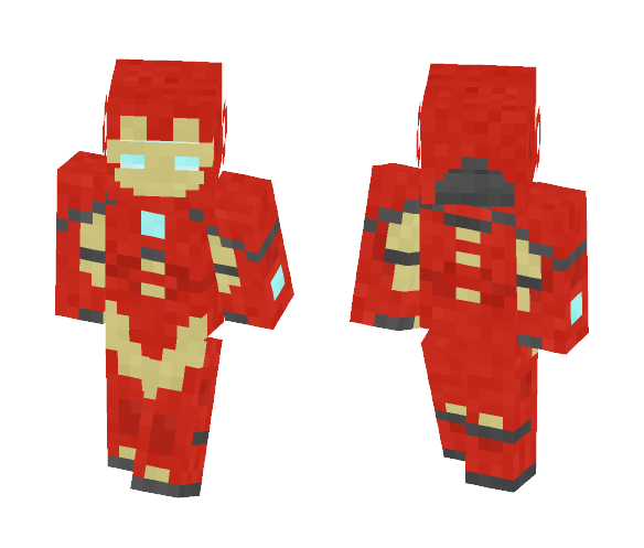 Iron-man | ANAD | Tony Stark - Iron Man Minecraft Skins - image 1