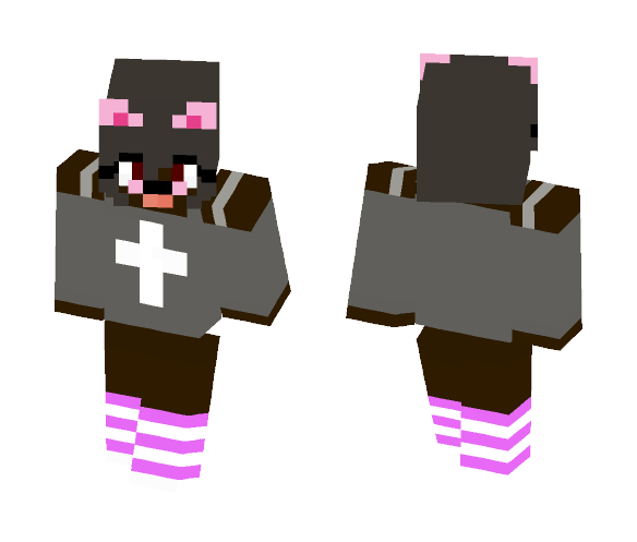 ✝PasteGothDog✝||PastelColors - Female Minecraft Skins - image 1