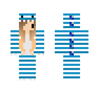 Blue Dino Girl - Girl Minecraft Skins - image 2