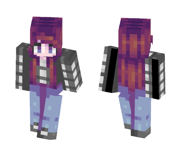 grid shirt - Female Minecraft Skins - image 1