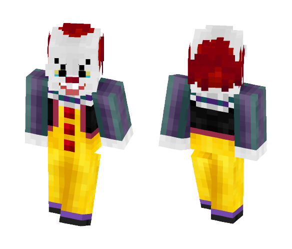 Pennywise (IT 1990) - Male Minecraft Skins - image 1