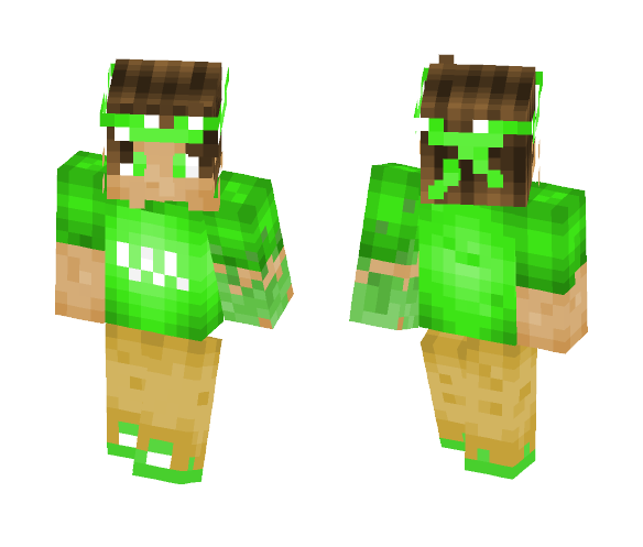 Green Power - Male Minecraft Skins - image 1