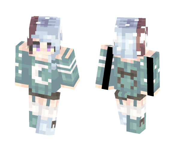 loved by the moon - Female Minecraft Skins - image 1