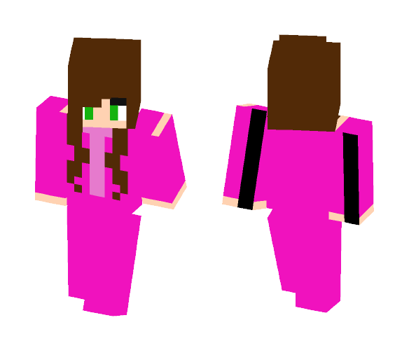 Girl - Pink Onesie - Girl Minecraft Skins - image 1