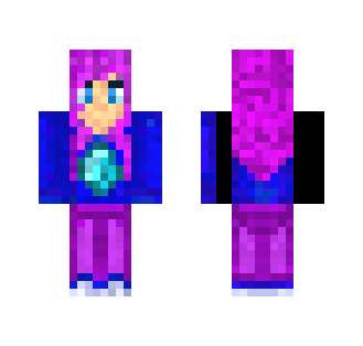 Purple and Blue Diamond Girl - Girl Minecraft Skins - image 2
