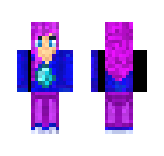 Purple and Blue Diamond Girl - Girl Minecraft Skins - image 2