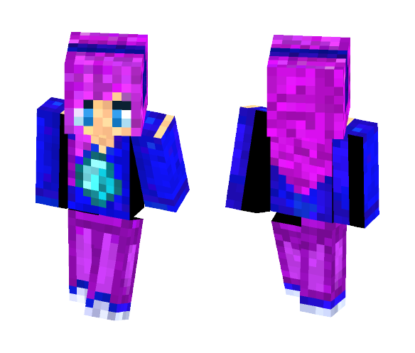 Purple and Blue Diamond Girl