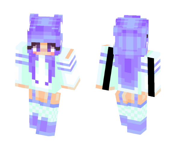 Purple Pastel Girl - Girl Minecraft Skins - image 1