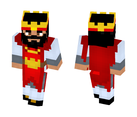 Clash Royale King - Red - Male Minecraft Skins - image 1