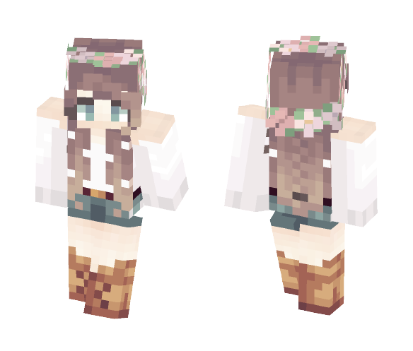 Flowered - Female Minecraft Skins - image 1