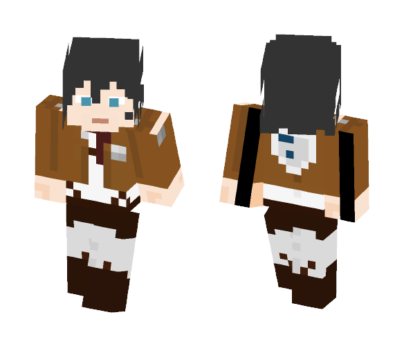 Mikasa Ackerman - Attack on Titan - Female Minecraft Skins - image 1