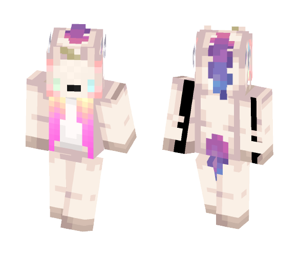 Light Unicorn girl - Girl Minecraft Skins - image 1