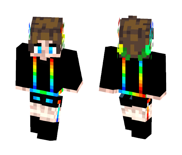 Rainbow Boy - Boy Minecraft Skins - image 1