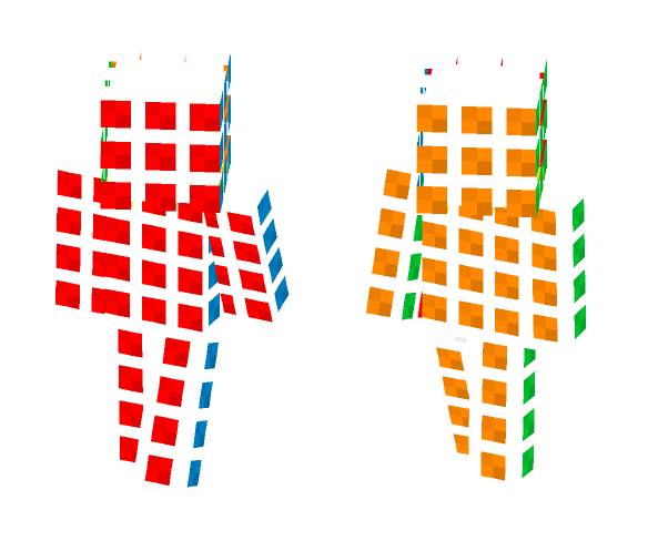 White rubik cube with black side! - Male Minecraft Skins - image 1