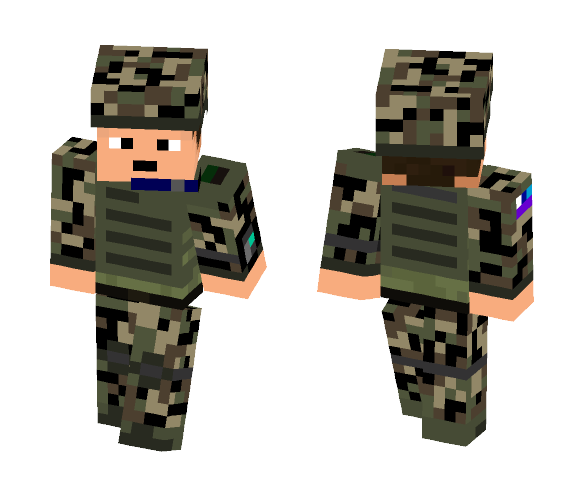 UMDF Woodland Soldier - Male Minecraft Skins - image 1