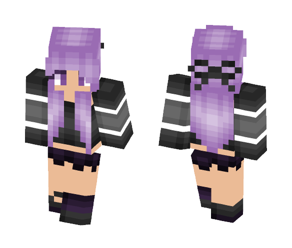 3D Goth Girl - Girl Minecraft Skins - image 1