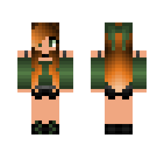 Dark Green Girl - Girl Minecraft Skins - image 2