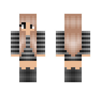 Black and Gray Mix - Female Minecraft Skins - image 2