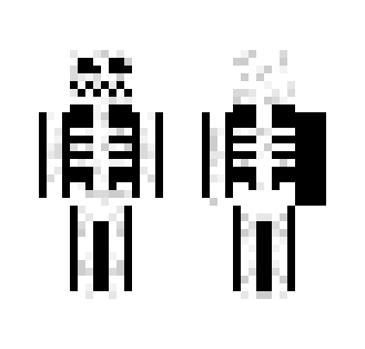 Joker skeleton skin - Male Minecraft Skins - image 2