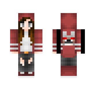 ѕporтy cerιѕe нood - Female Minecraft Skins - image 2