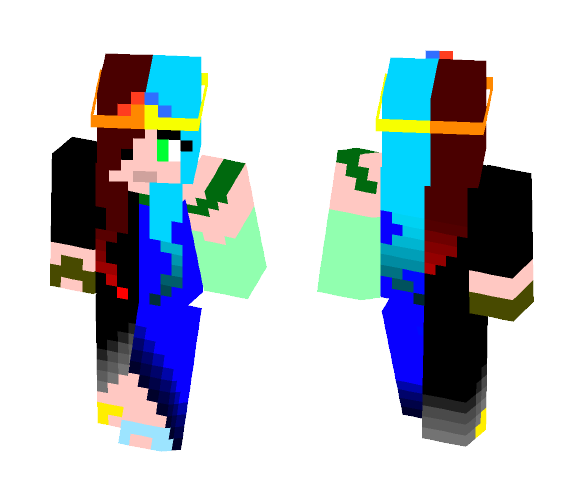 fire queen and water queen - Female Minecraft Skins - image 1