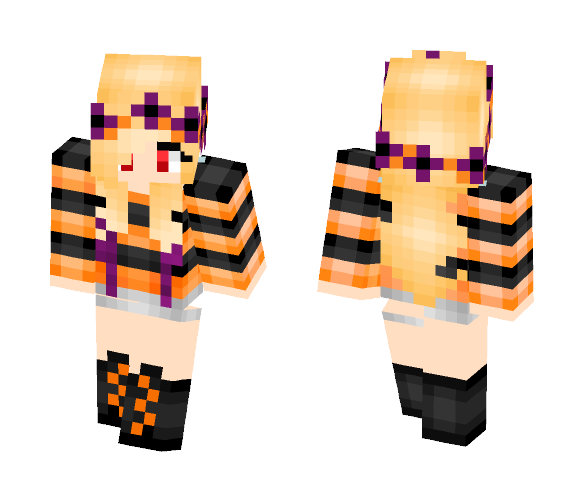 Festive Halloween Girl - Girl Minecraft Skins - image 1