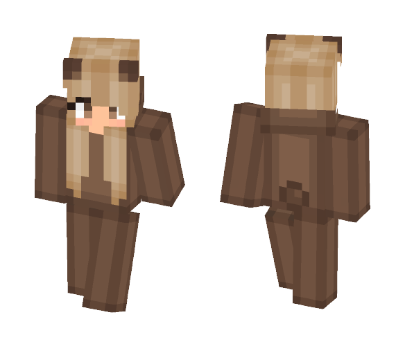 Cute Bear Onesie - Female Minecraft Skins - image 1