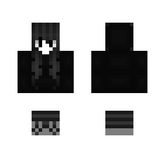 Black N White Girl [ KING ] - Girl Minecraft Skins - image 2
