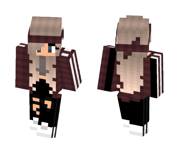 Cutie Maroon♥ - Female Minecraft Skins - image 1