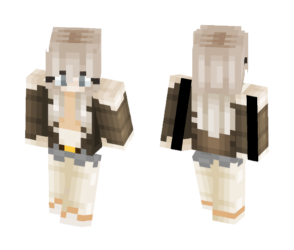 Lιlι ιn a вrown coaт - Female Minecraft Skins - image 1