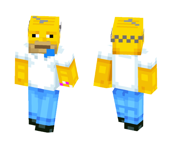 Homer Simpson - Male Minecraft Skins - image 1