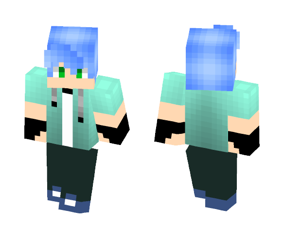 Crystal Blue Boy - Boy Minecraft Skins - image 1