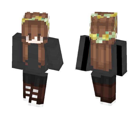 The Gray-ish sweater girl - Girl Minecraft Skins - image 1