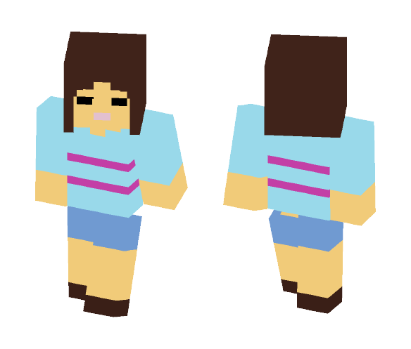 Frisk (Undertale) - Female Minecraft Skins - image 1