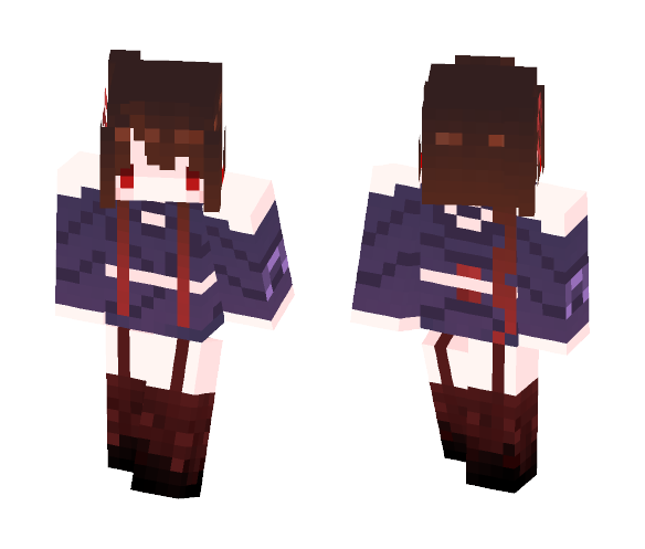 Minecraft Girl | Wither Skeleton - Girl Minecraft Skins - image 1