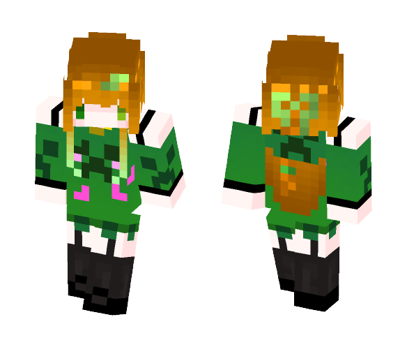 Minecraft Girl | Creeper - Girl Minecraft Skins - image 1