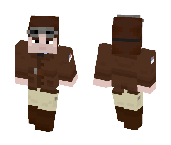 WWI US Pilot - Male Minecraft Skins - image 1