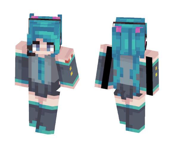 Hatsune Miku (900!) - Female Minecraft Skins - image 1