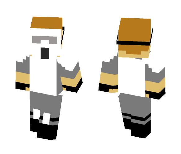 Paint Ball Uniform (WHITE) - Male Minecraft Skins - image 1