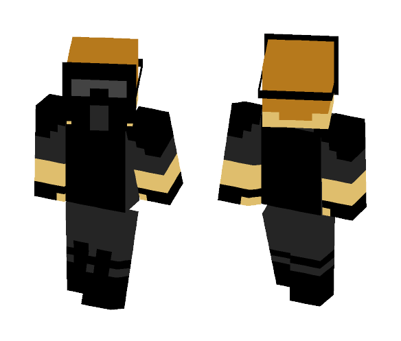 Paint Ball Uniform (BLACK) - Male Minecraft Skins - image 1