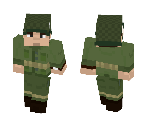 WWII United States Paratrooper - Male Minecraft Skins - image 1