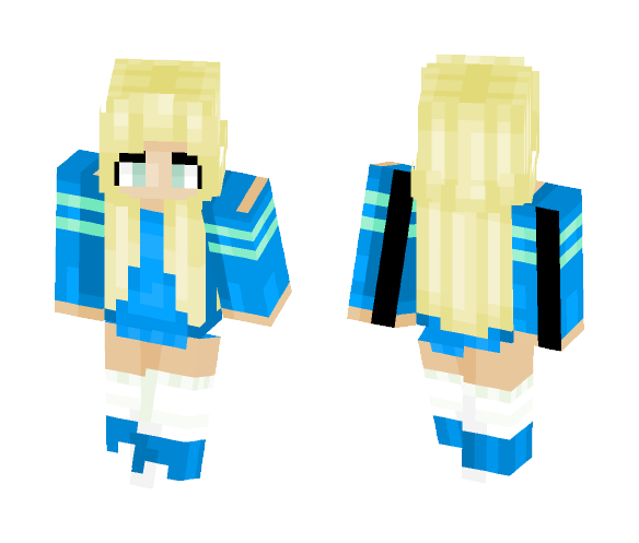 Blue Blondie - Female Minecraft Skins - image 1