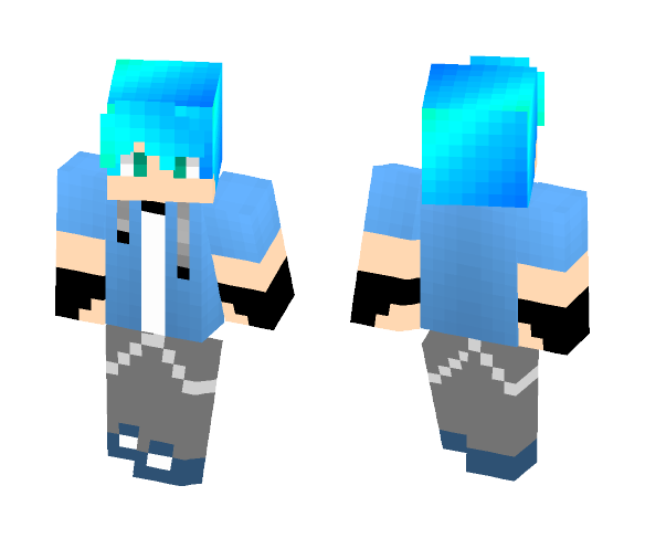 Light Blue Boy - Boy Minecraft Skins - image 1