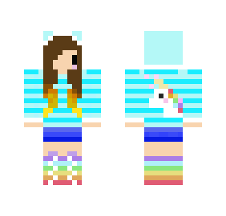 Unicorn Girl Chibi - Girl Minecraft Skins - image 2
