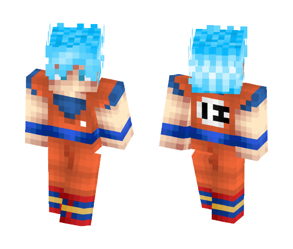 Son Goku Ssjgssj|Dragonball Super - Male Minecraft Skins - image 1