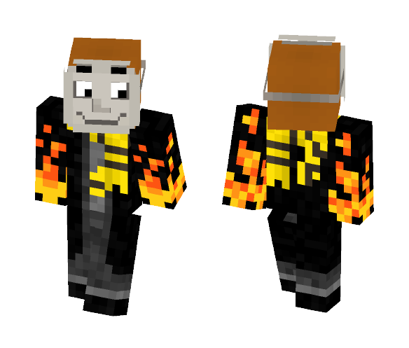 CosmicFirePlayz w/ Mask - Male Minecraft Skins - image 1