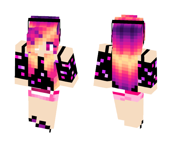 Sunset girl - Girl Minecraft Skins - image 1